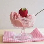 helado de fresa casero